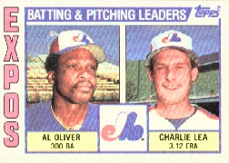 1984 Topps      516     Montreal Expos TL#{Al Oliver#{Charlie Lea#{(Checkl